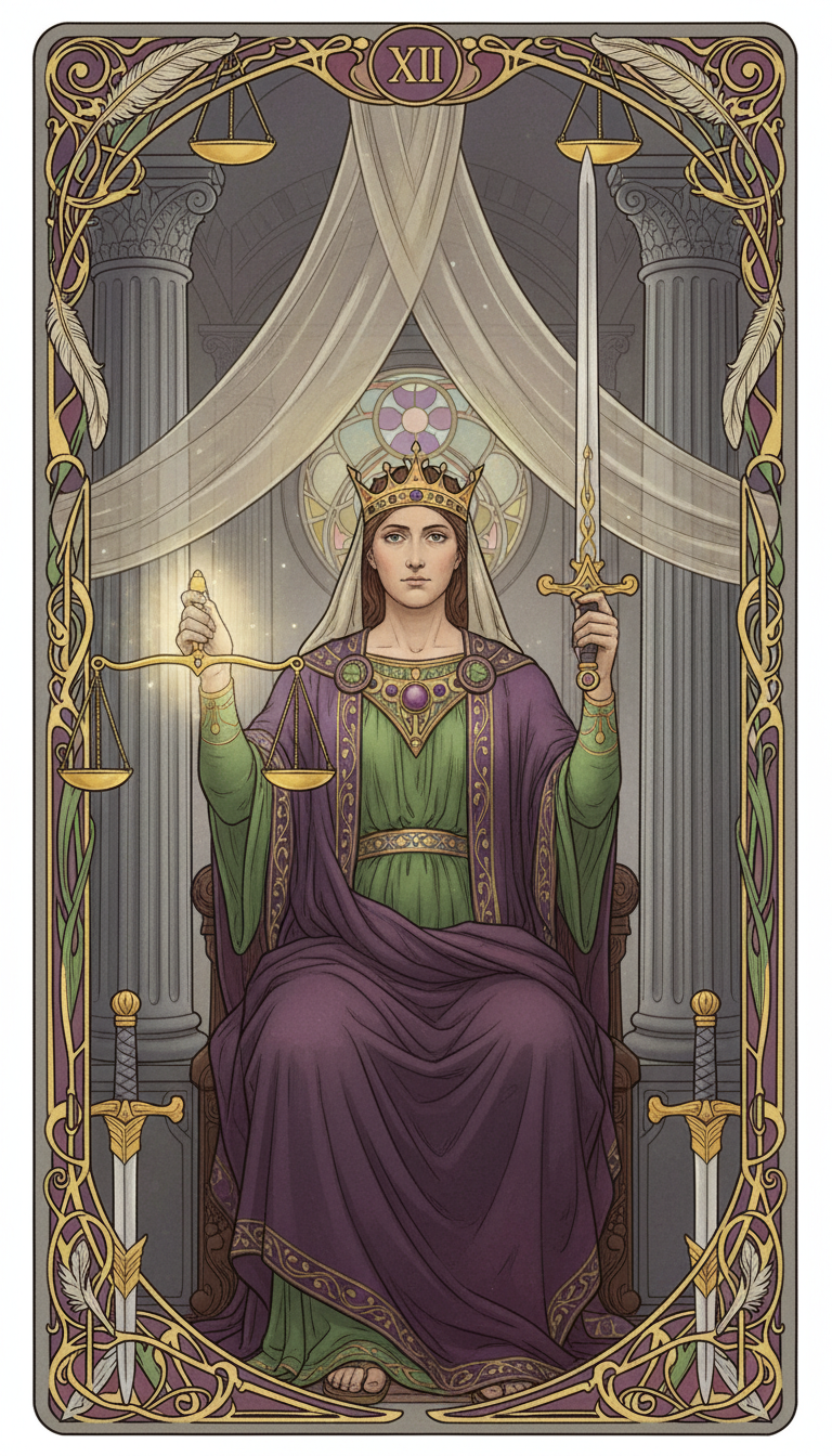 Justice tarot card